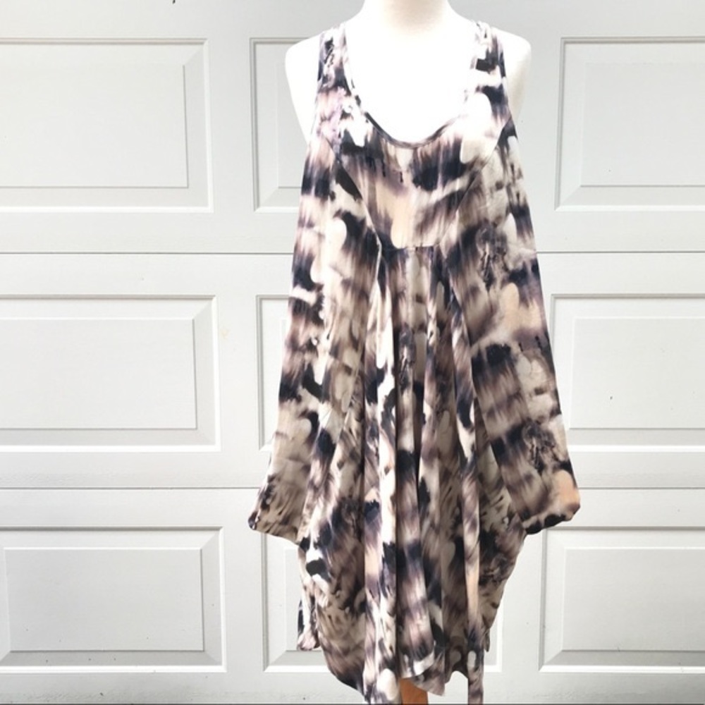 All Saints Tie Dye Silk Dress, 4